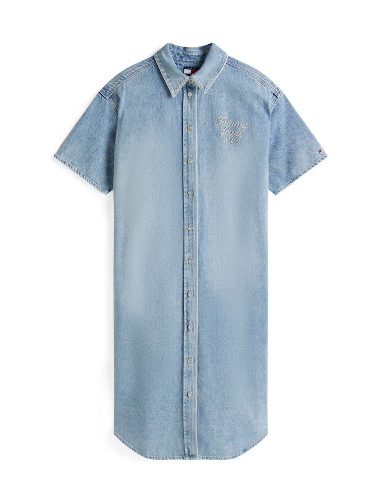 Tommy Jeans Relaxed Midi Denim Shirt Dress - Bild 5 von 5