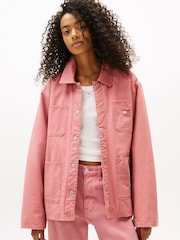 Tommy Jeans Red Badge Boxy Padded Chore Jacket - Image 1 of 4