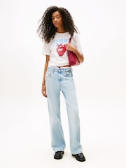 Camiseta Tommy Jeans com estampa de gola redonda - Imagem 3 de 4