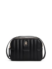 Negro - Tommy Hilfiger Monogram Quilted Camera Bag - Imagen 1 de 5
