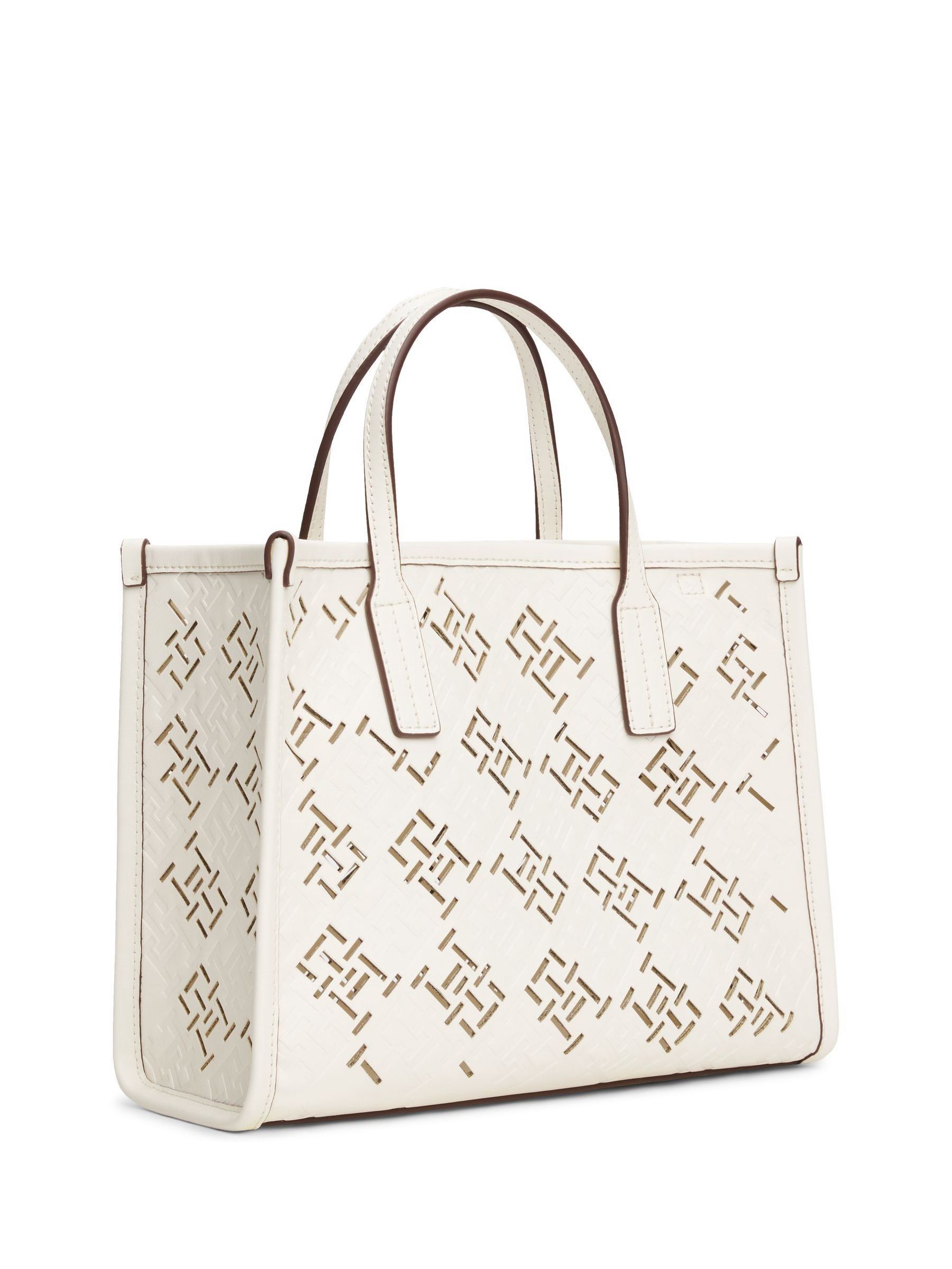 Satın al Krem - Tommy Hilfiger City TH Monogram Alışveriş çantası