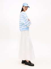 Tommy Jeans Natural Tiered Maxi Skirt - Image 2 of 5