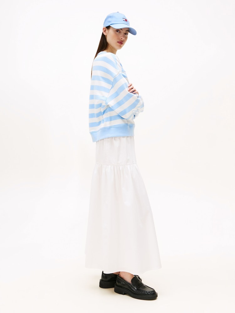 Tommy Jeans Natural Tiered Maxi Skirt - Image 2 of 5