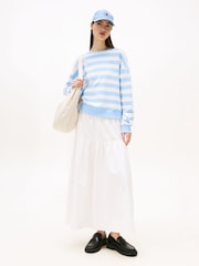 Tommy Jeans Natural Tiered Maxi Skirt - Image 3 of 5