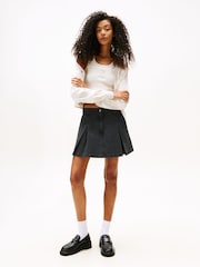 Minissaia Jeans Plissada Tommy Jeans - Imagem 2 de 5