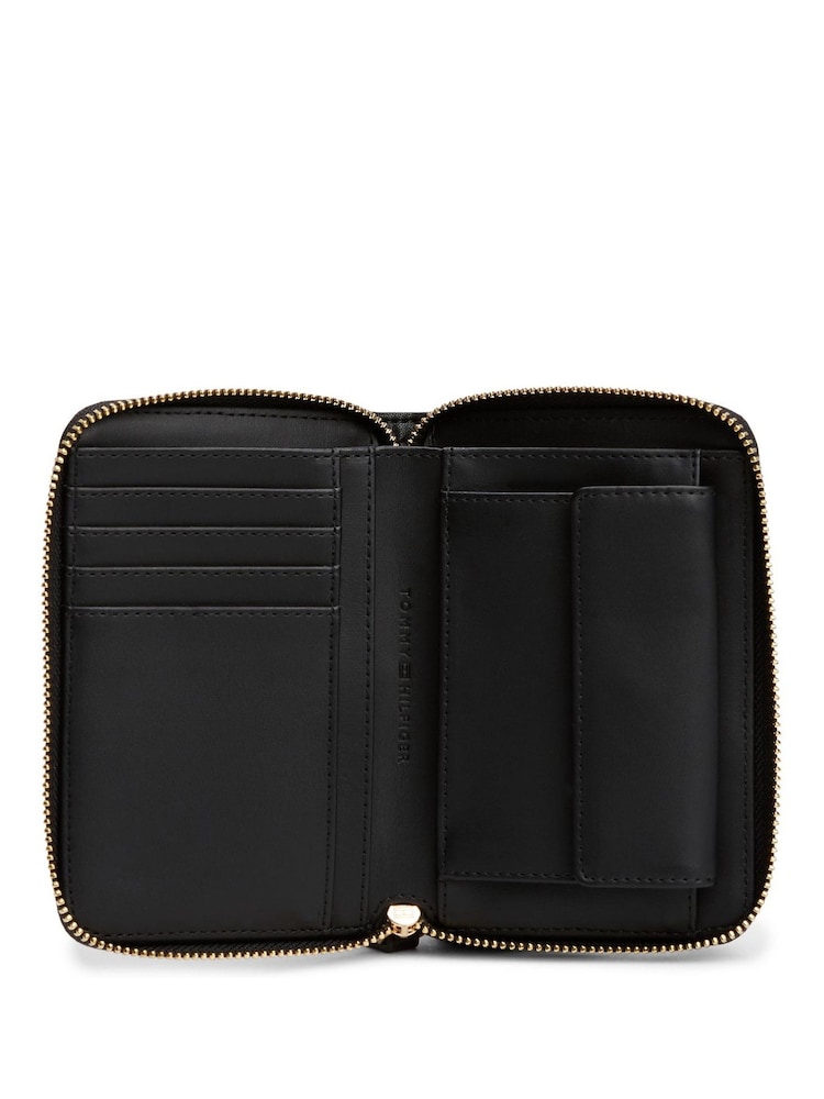 Tommy Hilfiger Black Monogram Flag Quilted Zip-Around Purses - Image 3 of 4
