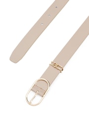 rjava - Tommy Hilfiger Leather Monogram Oval Buckle Belt - Slika 2 iz 3