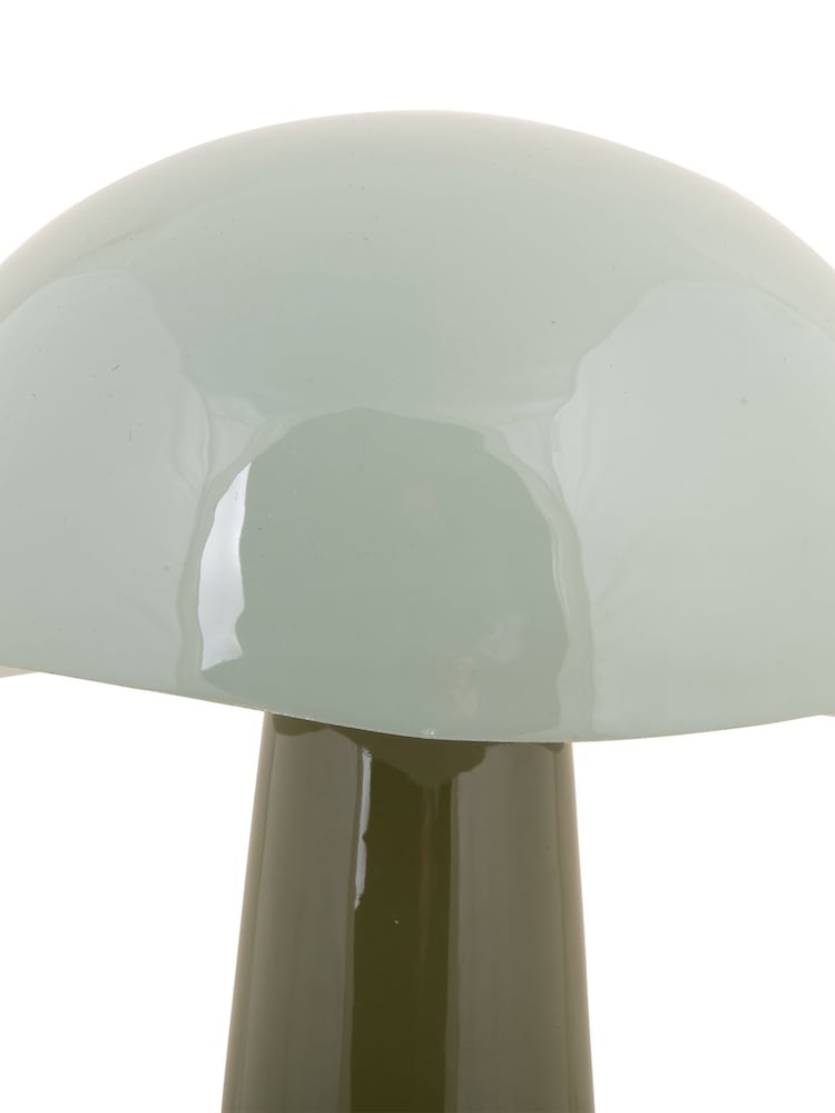 Leitmotiv Jungle Green Grayed Jade Grato Enamel Table Lamp - Image 2 of 2