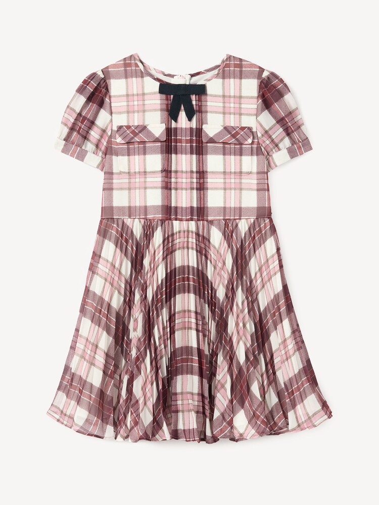 Self-Portrait Red Check Print Chiffon Dress - Image 1 of 2