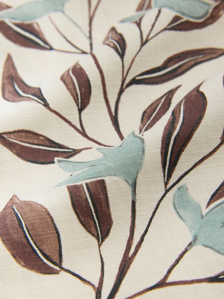 Neutral N.Premium Linen Tencel Blend Floral Print Short Sleeve Shirt - Image 7 of 7