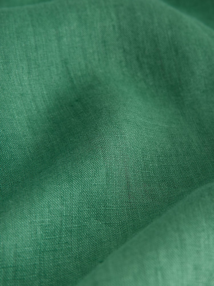 Green Linen Short Sleeve Shirt - Image 7 of 7