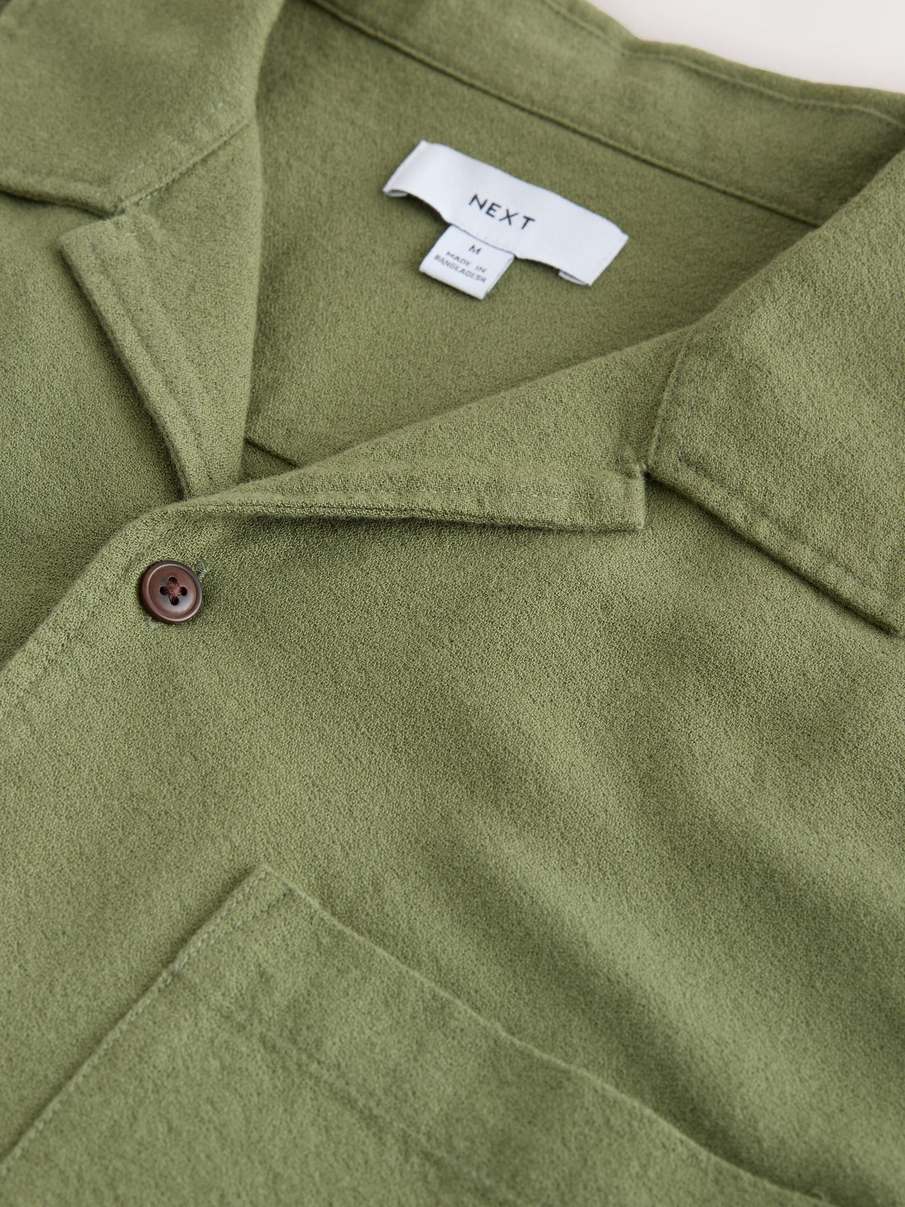 Buy Green Textured Embroidered Japanese Print Short Sleeve Shirt