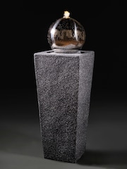 Premier Decorations Ltd Grey 78cm 4 LED Low Voltage SS Tower Water Feature - Image 3 of 3