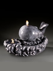 Premier Decorations Ltd Grey 55cm 4 LED Solar Happy Whale Water Feature - Image 3 of 3