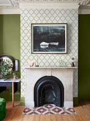 Graham & Brown Green Trellia 10M Wallpaper - Image 1 of 4