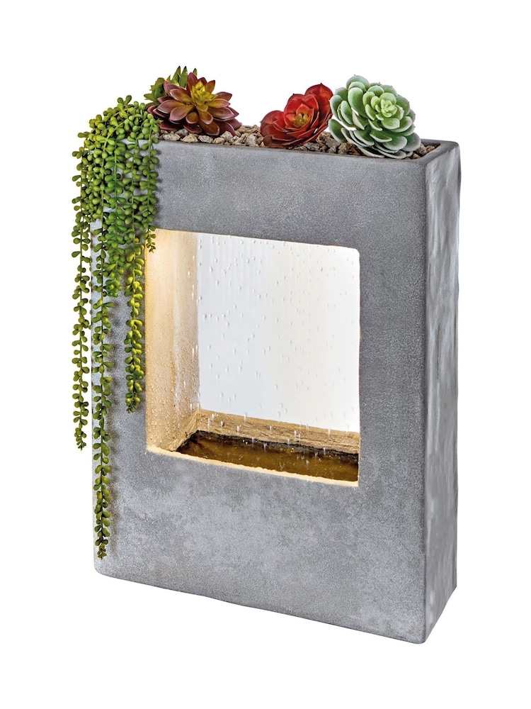 Premier Decorations Ltd Grey 58cm Low Voltage Curtain Shower Water Feature - Image 2 of 3