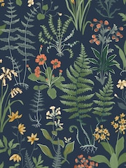Graham & Brown Blue Oshibana 10M Wallpaper - Image 2 of 4