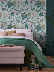 Graham & Brown Sky Blue Craftwork Trail 10M Wallpaper - Image 1 of 4