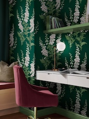 Graham & Brown Emerald Foxglove 10M Wallpaper - Image 1 of 4