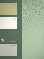 Graham & Brown Sage Gilded Leaf 10M Wallpaper - Image 4 of 4