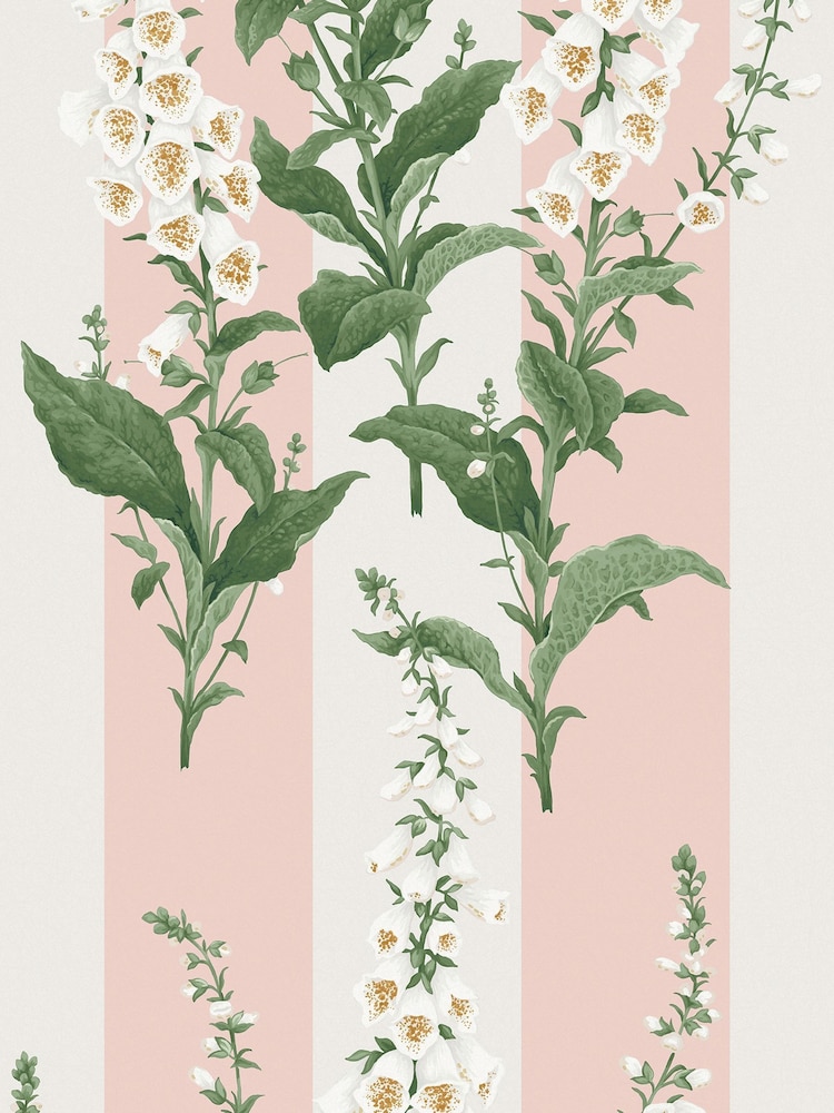 Graham & Brown Powder Foxglove 10M Wallpaper - Image 2 of 4