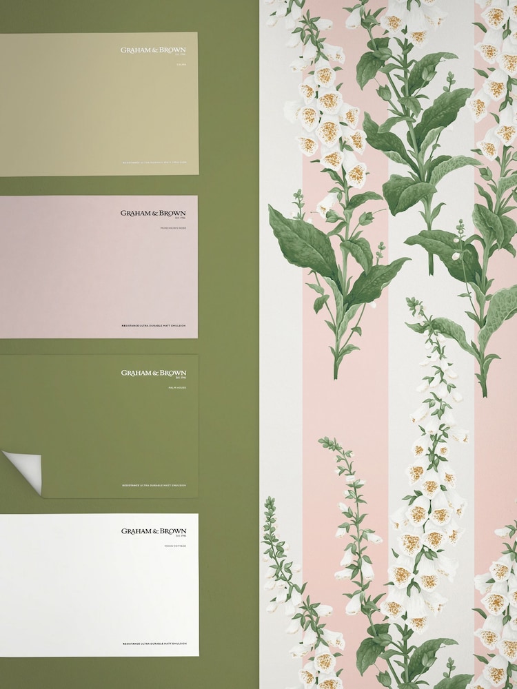 Graham & Brown Powder Foxglove 10M Wallpaper - Image 4 of 4