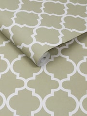 Graham & Brown Sage Trellia 10M Wallpaper - Image 3 of 4