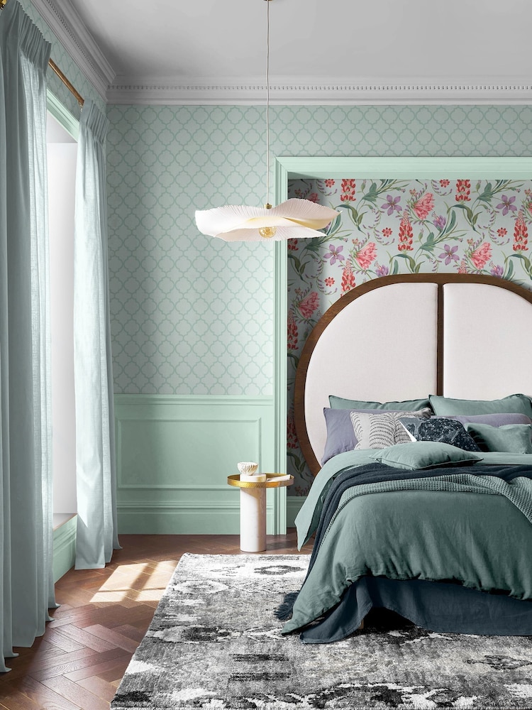 Graham & Brown Sky Trellia 10M Wallpaper - Image 1 of 4