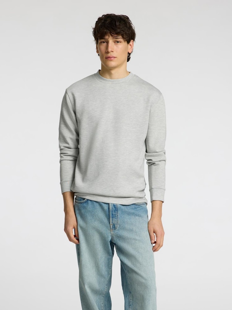 Selected Homme Grey Crew Neck Sweater - Image 1 of 4 Selected Homme Grey Crew Neck Sweater - Image 1 of 4