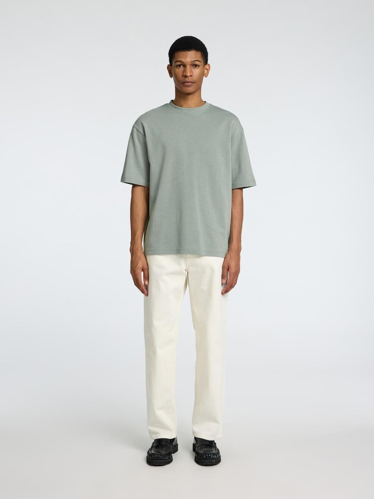 Selected Homme Green Short Sleeve Crew Neck T-Shirt - Image 1 of 4