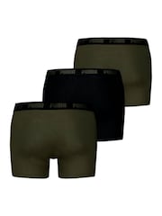 Puma Green Mens Boxers Briefs 3 Pack - Image 2 of 2