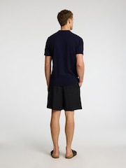 Selected Homme Blue Short Sleeve Knitted Polo Shirt - Image 3 of 4