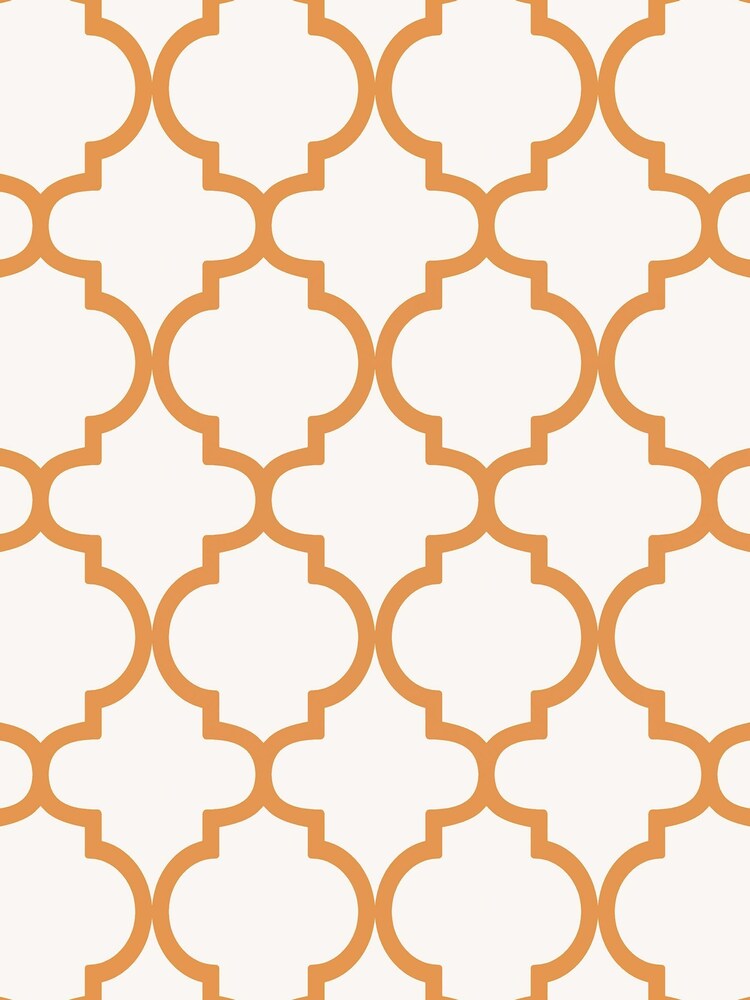 Graham & Brown Orange Trellia A4 Wallpaper Sample - Image 2 of 4
