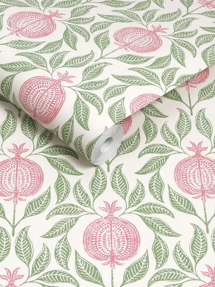 Graham & Brown Pink Green Apple of Grenada A4 Wallpaper Sample - Image 2 of 3 Graham & Brown Pink Green Apple of Grenada A4 Wallpaper Sample - Image 2 of 3