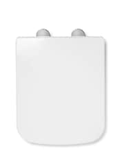 CROYDEX White Leven Square Flexi Fix Toilet Seat - Image 1 of 4