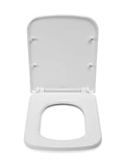 CROYDEX White Leven Square Flexi Fix Toilet Seat - Image 2 of 4