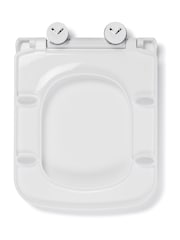 CROYDEX White Leven Square Flexi Fix Toilet Seat - Image 4 of 4