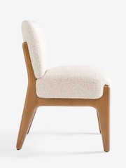 Set of 2 Casual Boucle Oyster Elton Dining Chairs - Image 6 of 8