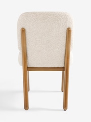 Set of 2 Casual Boucle Oyster Elton Dining Chairs - Image 7 of 8