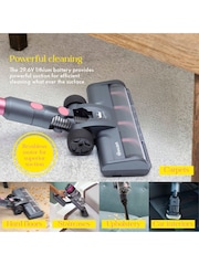 Swan Pink TV's Queen of Clean Cordless Stick Vacuum - Image 4 of 6