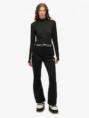 Superdry Black Luxe Ski Pants - Image 1 of 6