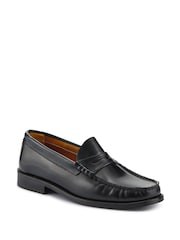 Jones Bootmaker Red Perna Smart Leather Moccasins Shoes - Image 2 of 5