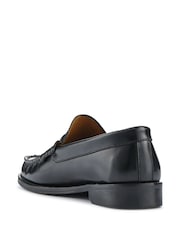 Jones Bootmaker Red Perna Smart Leather Moccasins Shoes - Image 3 of 5