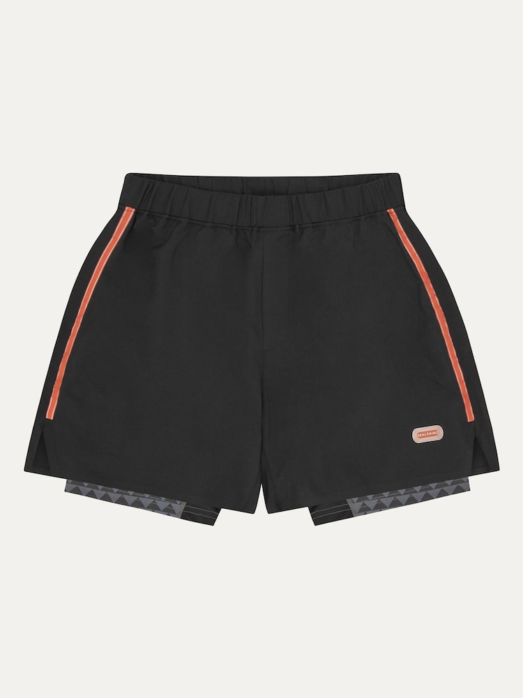 Sealskinz Mens Neatishead Quick Dry Running Black Shorts With Under Short - Imagen 1 de 2