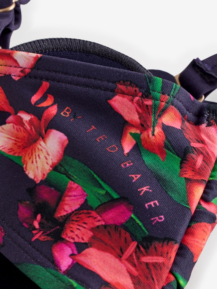 Maillot De Bain Une Pièce Ted Baker London "Twisted Stripe" - Taille 1, Multicolore, Neuf