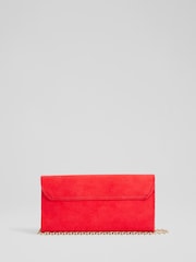 LK Bennett Florence Aurora Suede Long Clasp Clutch Bag - Imagen 1 de 4