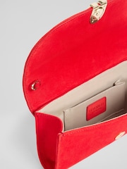 LK Bennett Florence Aurora Suede Long Clasp Clutch Bag - Imagen 2 de 4