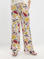 JD Williams Red Linen Wide Leg Trousers - Image 3 of 4