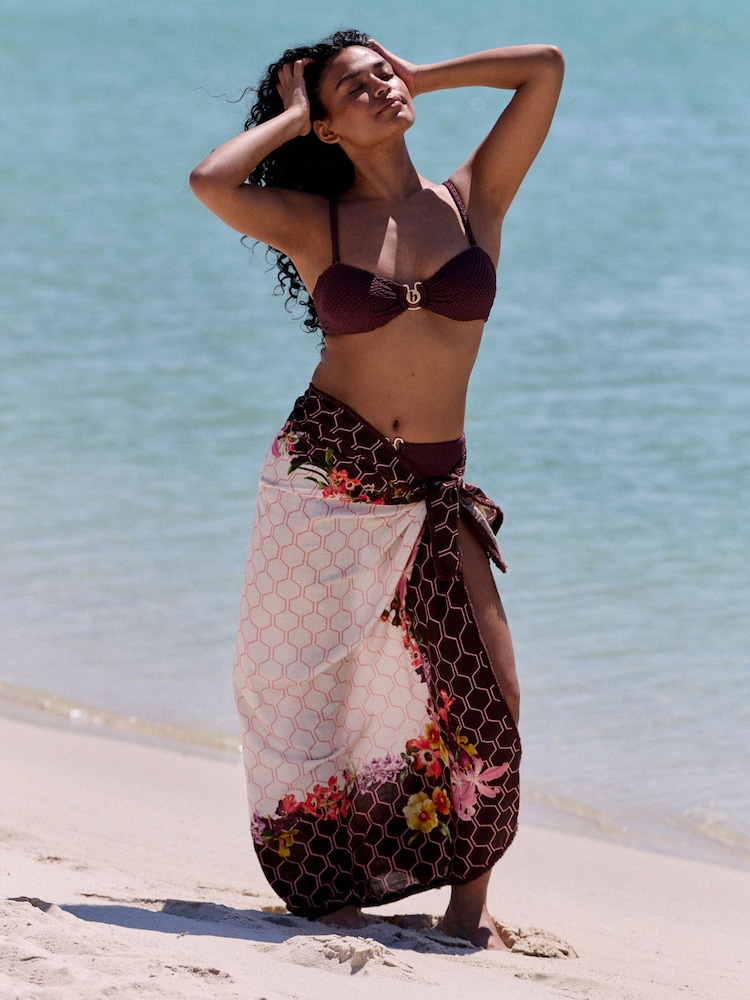 B by Ted Baker Ecru/Suklaa Geo Kukallinen -peitteet - Kuva 1 / 9