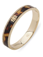 Lauren Ralph Lauren Gold Tone Crest Bangle Bracelet - Image 1 of 2